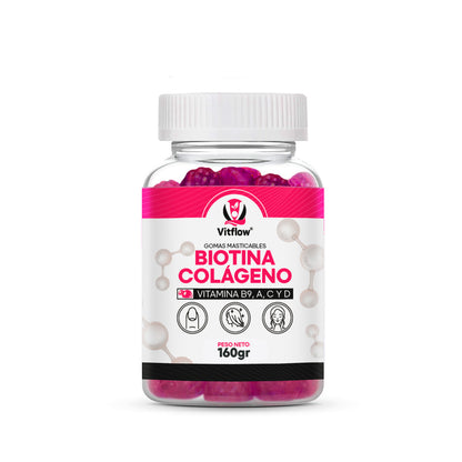 Gomitas Vitflow™ | Belleza con Biotina + Colágeno