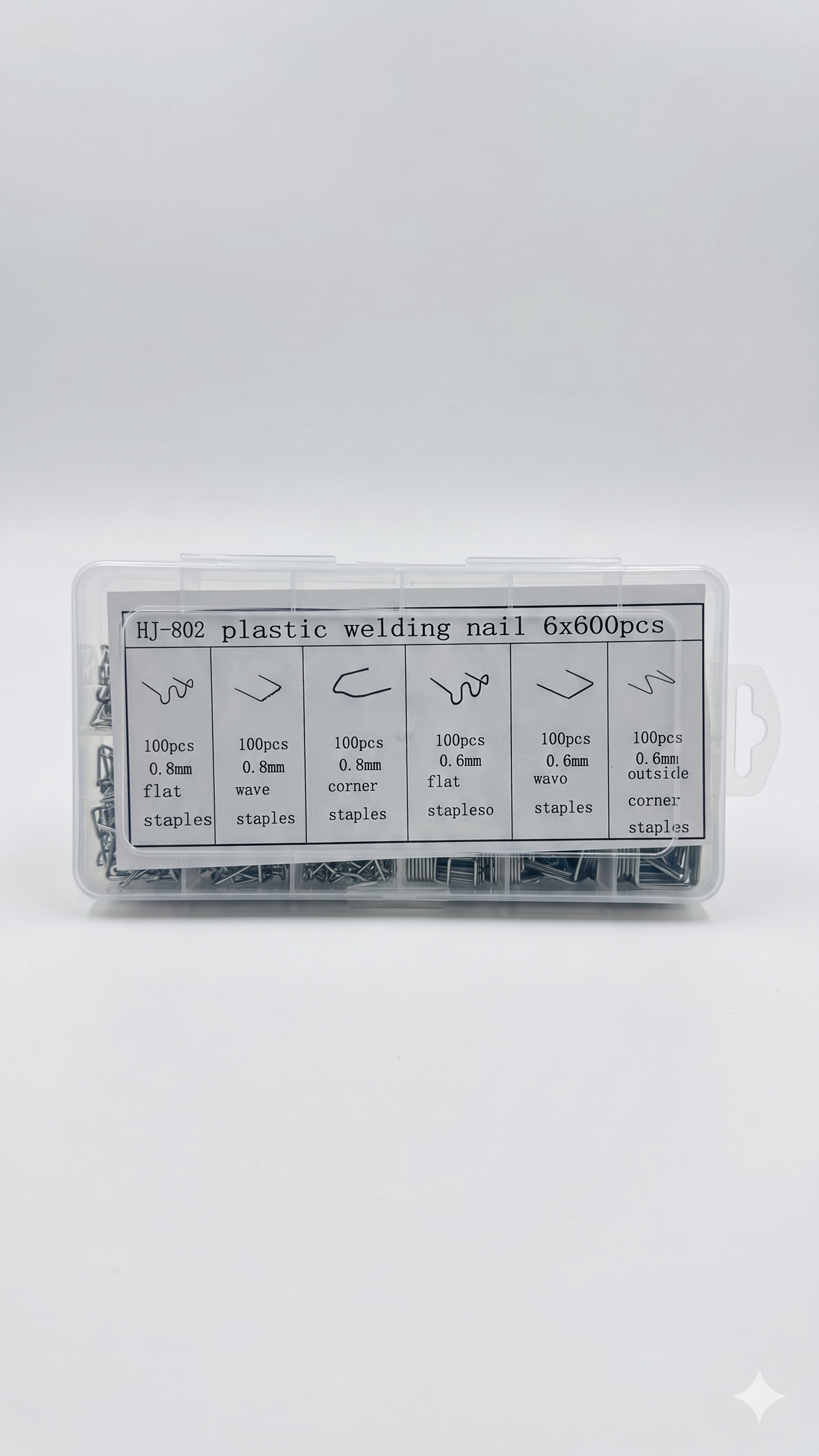Kit de 600 Grapas para Soldadura de Plástico