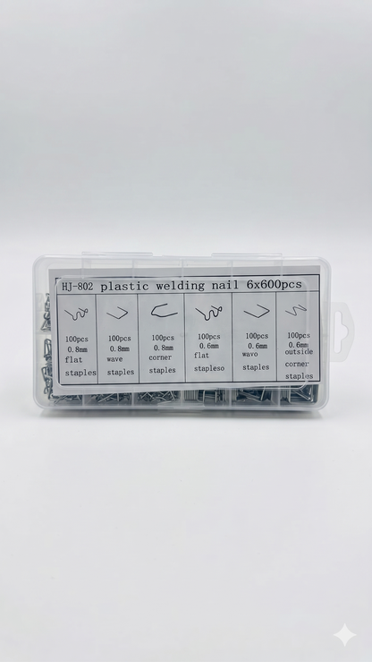 Kit de 600 Grapas para Soldadura de Plástico