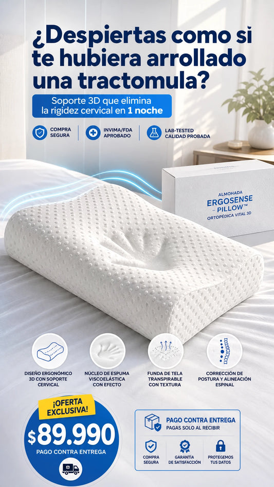 MEMORY PILLOW™ ALMOHADA ORTOPÉDICA PREMIUM