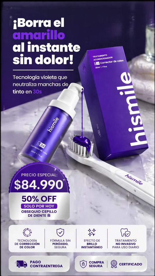 Hismile Crema Dental V34 Gratis Cepillo