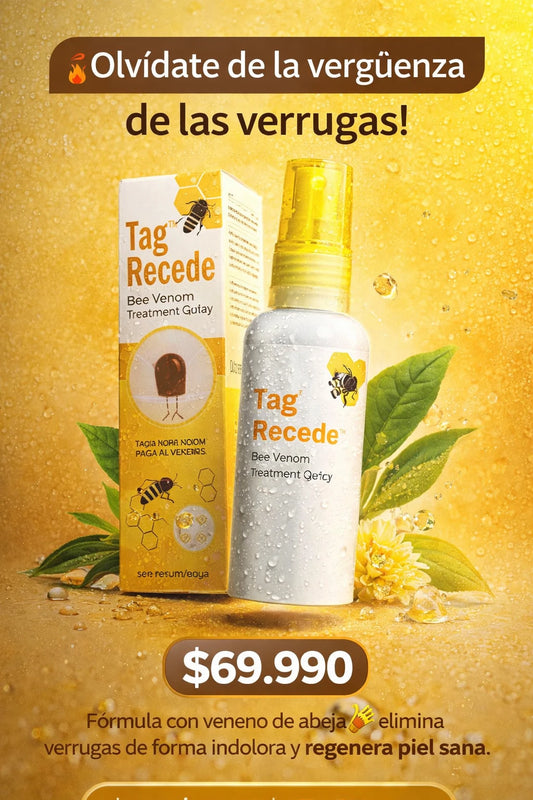 Spray TagRecede™ para Verrugas y Tratamiento de la Piel con Veneno de Abeja
