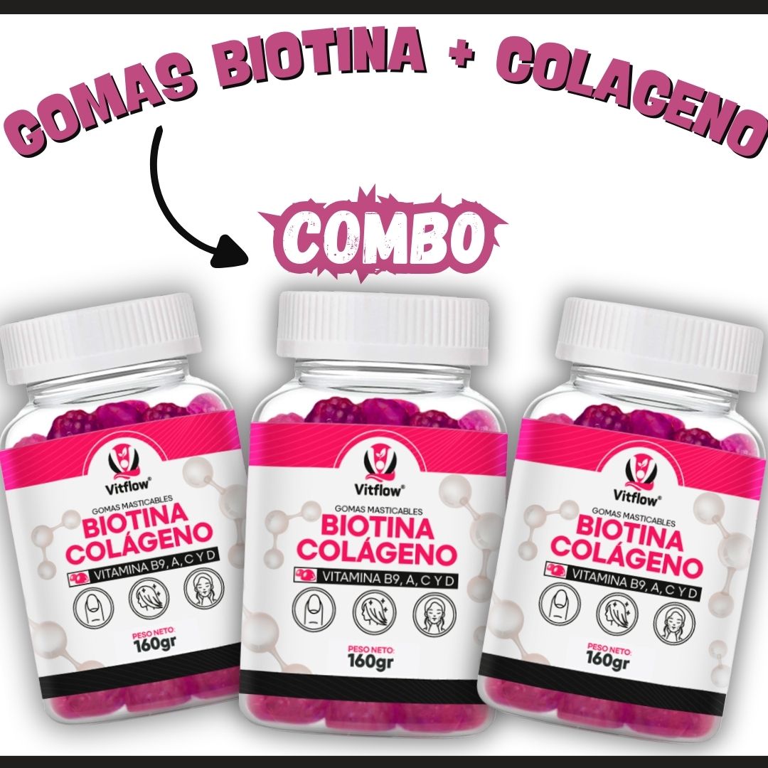 Gomitas Vitflow™ | Belleza con Biotina + Colágeno