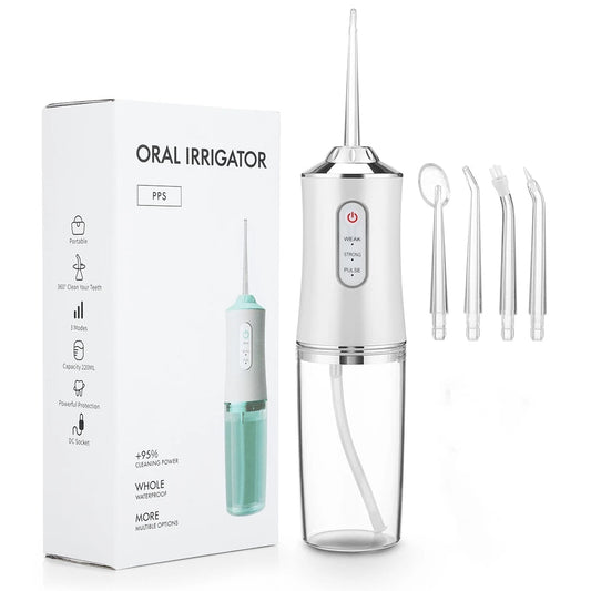 “¡Adiós al hilo dental!” Irrigador Oral Portátil Recargable USB