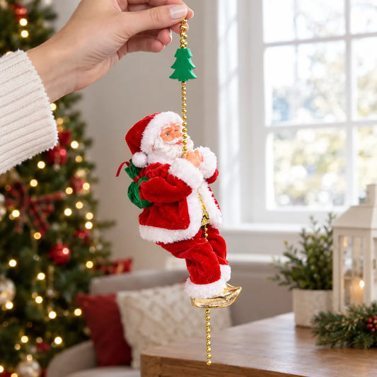 Santa Escalador Decorativo Eléctrico