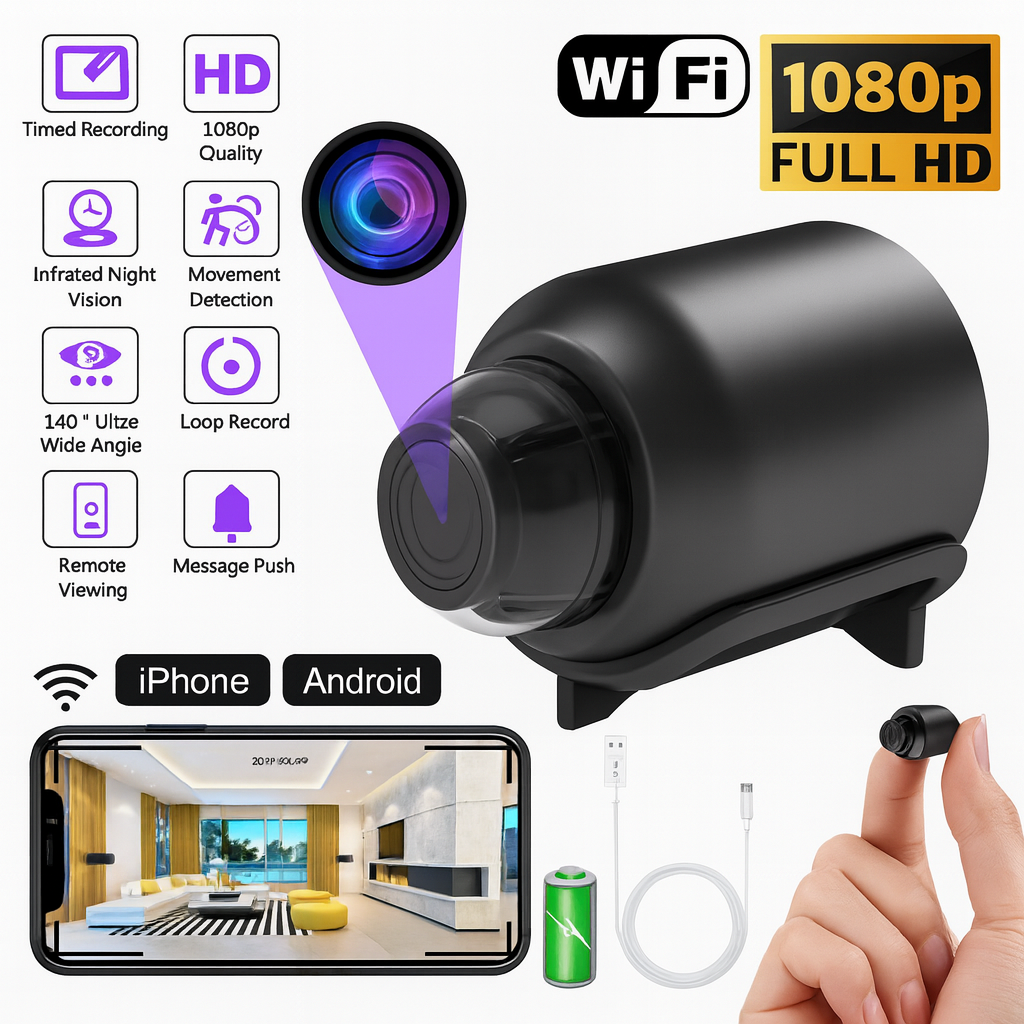 Mini Cámara de Seguridad Full HD UltraX5™