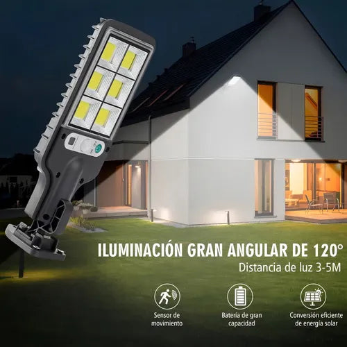 Lampara Solar Led Pared Sensor Movimient